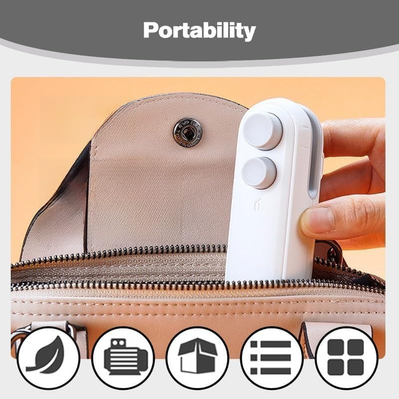 💥LAST DAY 49% OFF🔥Mini Bag Sealer with Cutter and Magnet