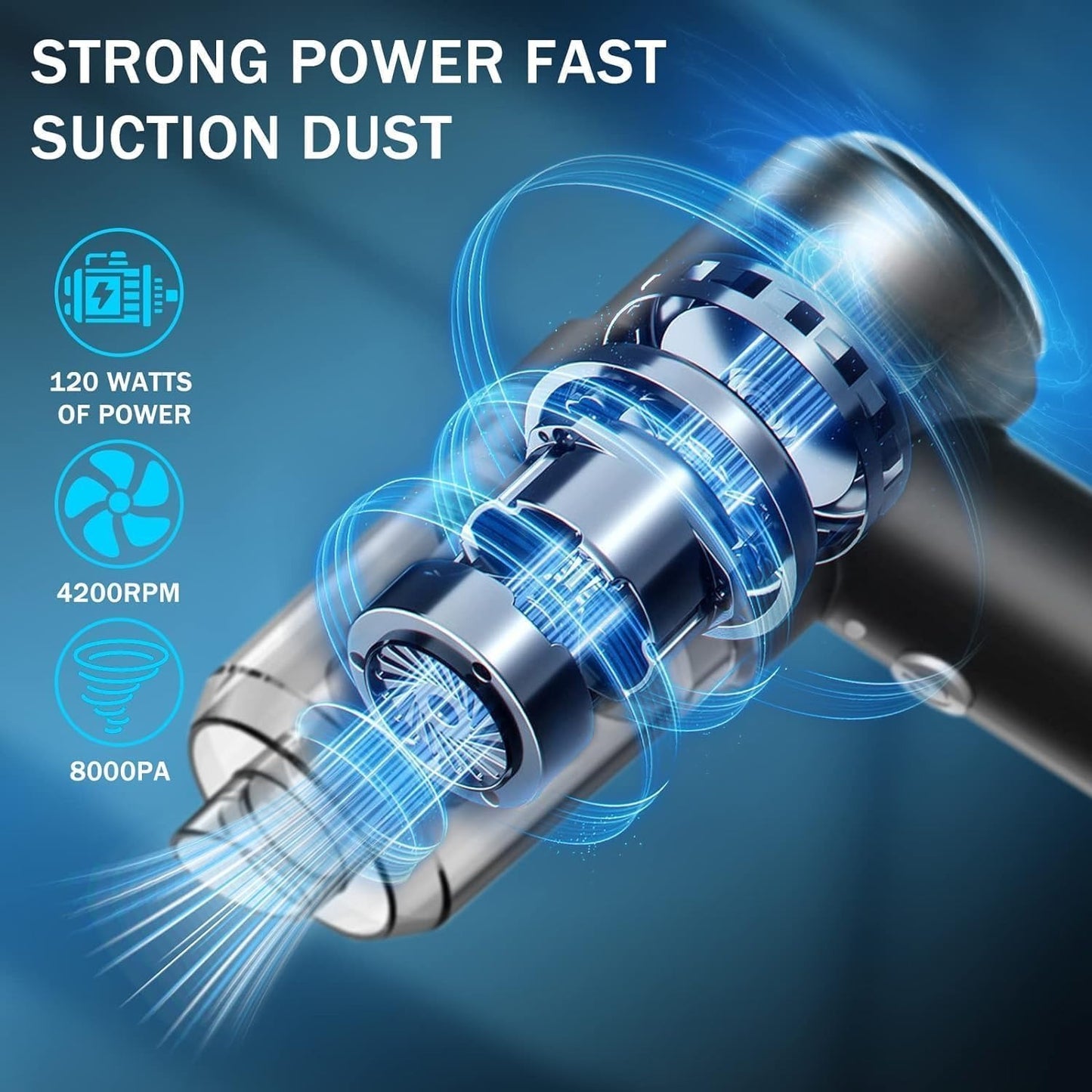 🔥✨HOT SALE 🌸Powerful Wireless Car Vacuum Cleaner