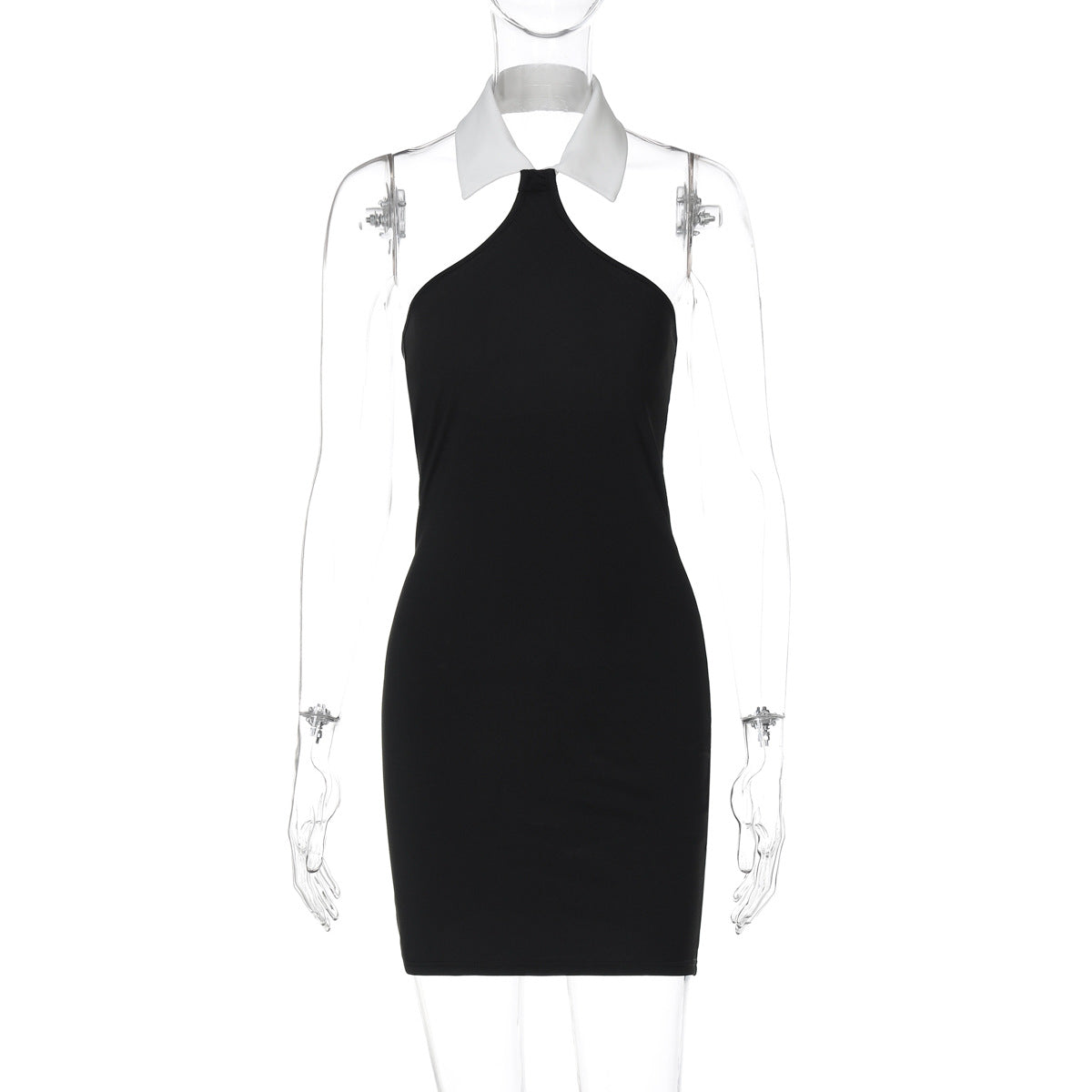 Fashionable halter neck sexy backless slim fit hip dress