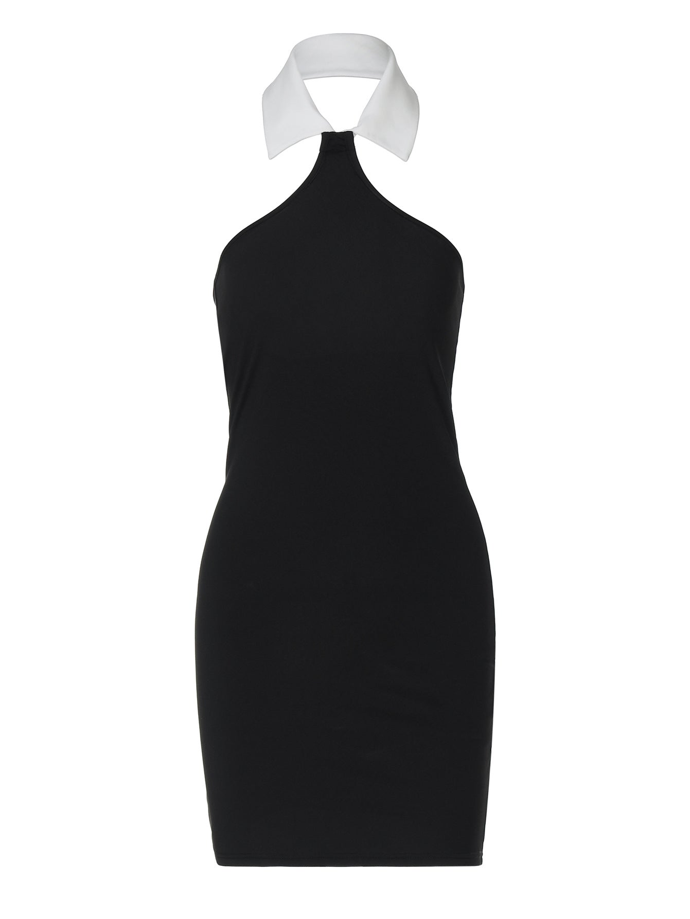 Fashionable halter neck sexy backless slim fit hip dress
